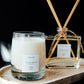 B'alam's Sacred Roots set, which includes a scented candle, a diffuser and Palo Santo.